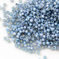 Toho Round 11/0 Permanent Finish-Silver-Lined Milky Montana [10g]