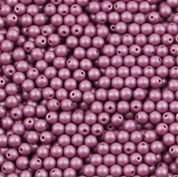 Round Beads Powdery - Lavender 6mm [20szt]
