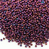 Toho Round 11/0 Higher-Metallic Dk Amethyst [10g]