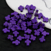 Howlit fioletowy krzyżyk 10x8mm