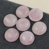 Kaboszon kwarc różowy moneta 20mm