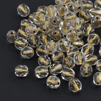 Fire Polish 6mm Crystal Bronze Lined [20szt]