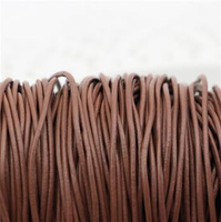 Rzemień skórzany brązowy 2mm [1metr]