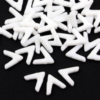 AVA Beads Chalk White 10x4mm [4szt]