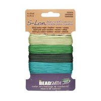 Nici nylonowe S-Lon bead cord EVERGREEN 0,5mm [4x9,1m]