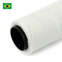 Sznurek do makramy brazylijski woskowany Extra White 1mm [1metr]