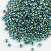 Toho Round 6/0 Gold-Lined Aqua [10g]
