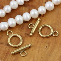 Zapięcie toggle stal szlachetna pozłacana 12mm