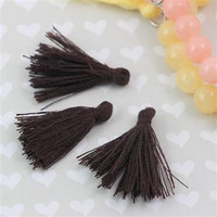 Chwost z włókna syntetycznego kawowy 30x5mm