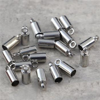 Tulejka do wklejania metalowa srebrna prosta 3mm [10szt]