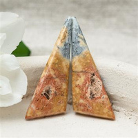 Kaboszony jaspis maligano 41x16x3mm [para]