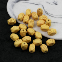 Howlit żółty prostopadłościan 12x8mm