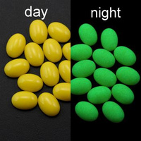 Kaboszon fluorescencyjny owal żółty 18x13mm