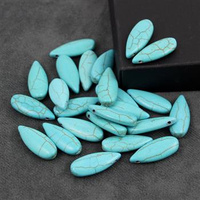 Howlit turkusowy łezka 24x10mm