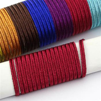 Sznurek sutasz metalizowany 3mm FX amaranth [1 metr]