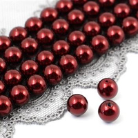 Preciosa Nacre Round Pearl Maxima Bordeaux 6mm [6szt]