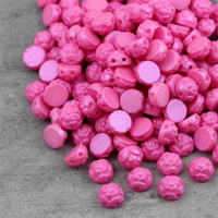 Roseta Two-Hole Cabochon Chatoyant Raspberry Rose [15szt]