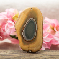 Zawieszka jaspis krajobrazowy 75x46mm