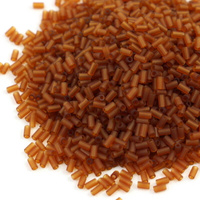 Toho Bugle #1 Transparent Frosted Smoky Topaz 3mm [5g]