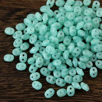 SuperDuo 2.5x5mm Opal Green Aqua [5g]