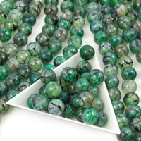 Agat wężowy zielony kula gładka 10mm