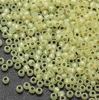 Toho Round 11/0 PermaFinish - Silver-Lined Milky Jonquil [10g]