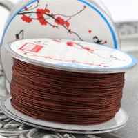 Sznurek nylonowy brązowy 0,6mm [szpula 45m]