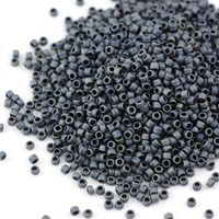 Toho Round 15/0 Matte-Color Gun Metal [5g]