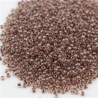 Toho Round 11/0 Inside-Color Crystal/Antique Plum-Lined [10g]