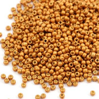 Toho Round 11/0  Permafinish - Matte Galvanized Old Gold [10g]