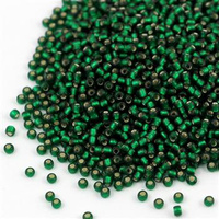 Toho Round 11/0 Silver-Lined Frosted Green Emerald [10g]