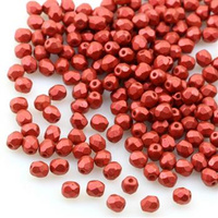 Fire Polish 3mm Lava Red [40szt]