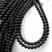 Onyks kula gładka 3mm [sznur 39cm]