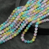 Selenit kula gładka kolorowa 5mm [sznur 38cm]