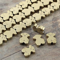 Hematyt miś jasny złoty 10x8mm