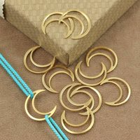 Geometrix baza łącznik księżyc złota 16x14mm