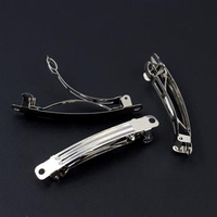 Baza spinki do włosów srebrna 50mm