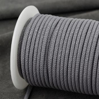 Sznurek pleciony szary 3mm [1 metr]