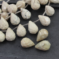 Opal afrykański kropla fasetowana 22x14mm