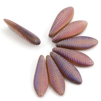 Dagger Rose Opal Matt Laser Feather 5x16mm [6szt]