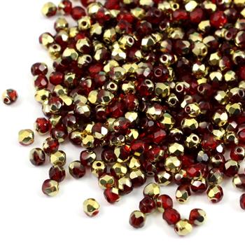 Fire Polish 3mm Ruby Amber [40szt]