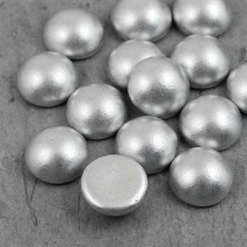 Kaboszon szklany Aluminium Silver 14mm