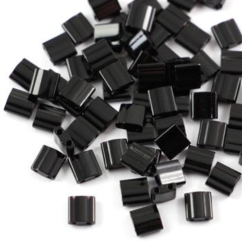 Miyuki Tila Beads 5x5x1,9mm Black [30szt]