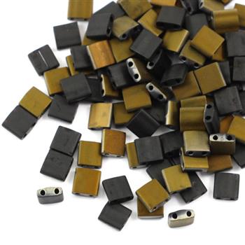 Miyuki Tila Beads 5x5x1,9mm Black Valentinite Matted [30szt]