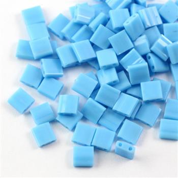 Miyuki Tila Beads 5x5x1,9mm Opaque Turquoise Blue [30szt]