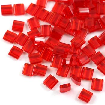 Miyuki Tila Beads 5x5x1,9mm Red [30szt]