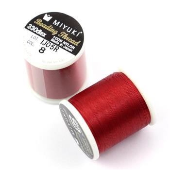 Miyuki nici nylonowe red 0,2mm [szpula 50m]