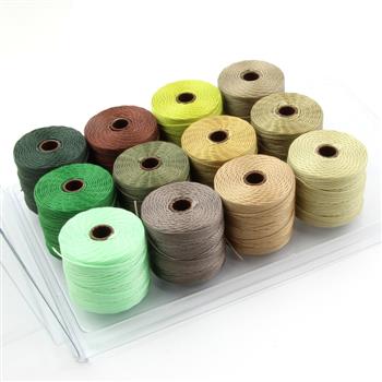 Nici nylonowe S-Lon bead cord SUMMER MIX 0,5mm/70m [12szt]