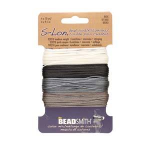 Nici nylonowe S-Lon heavy twist bead/mac cord BASIC 0,5mm [4x9,1m]