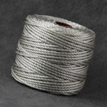 Nici nylonowe S-Lon heavy twist macrame cord LIGHT GREY 0,9mm/32m [szpula]